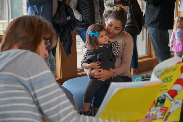 Brenda Bird and daughter at Tehaleh reading group