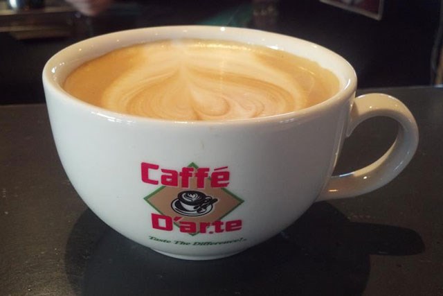 Egg Nog Latte at Caffe D'arte in Tehaleh