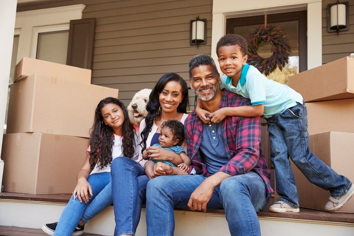 Family enjoying time together during their move.