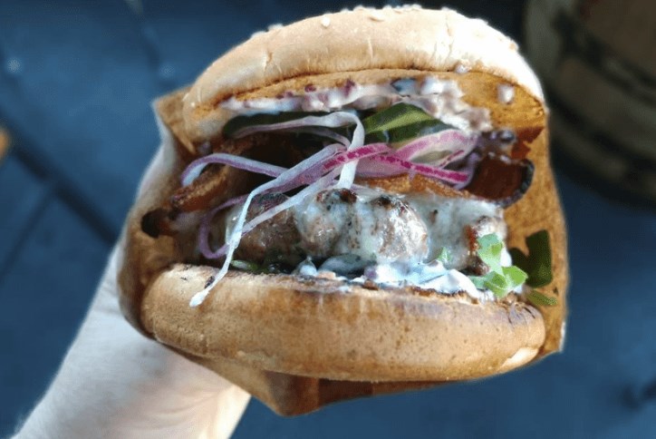 Mobile street eats burger