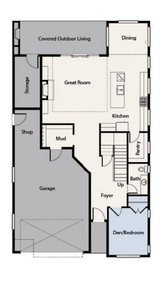 Brookstone Homes Denali Floorplan