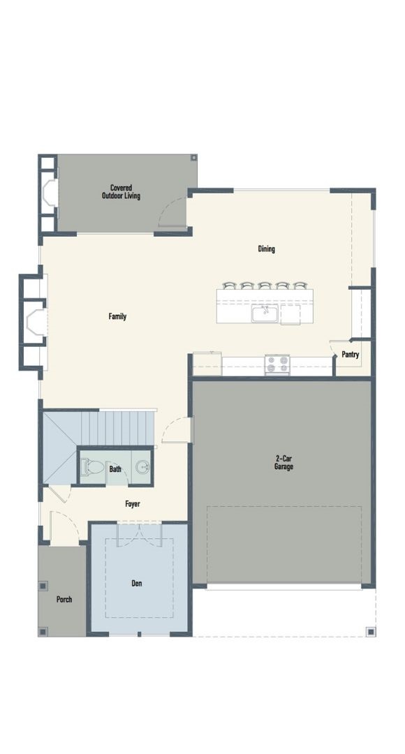 Brookstone Homes Acacia Model Main Floor