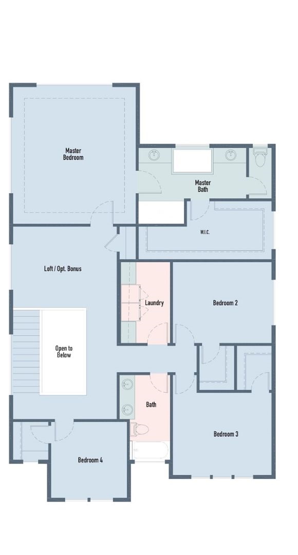 Brookstone Homes Tamarack Model Upper Floor