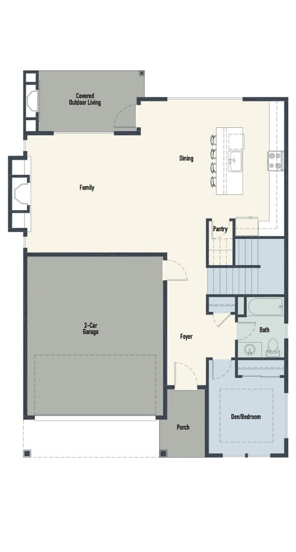 Brookstone Homes Cypress Model Main Floor