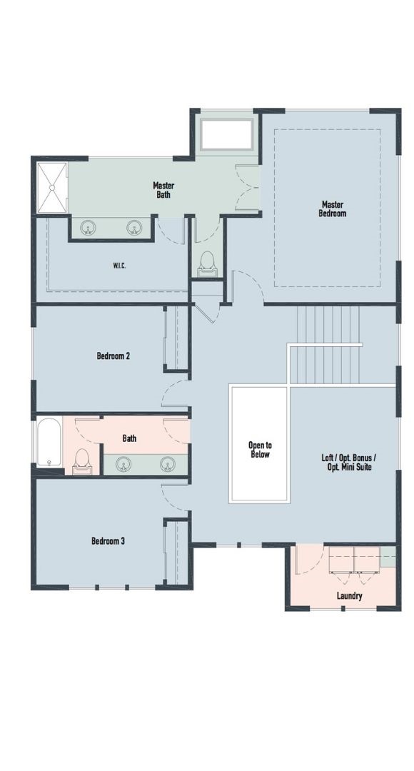 Brookstone Homes Cypress Model Upper Floor