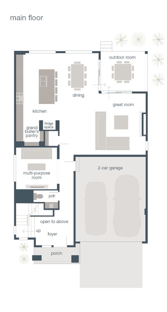 MainVue Main Floor Plans for the Edina model