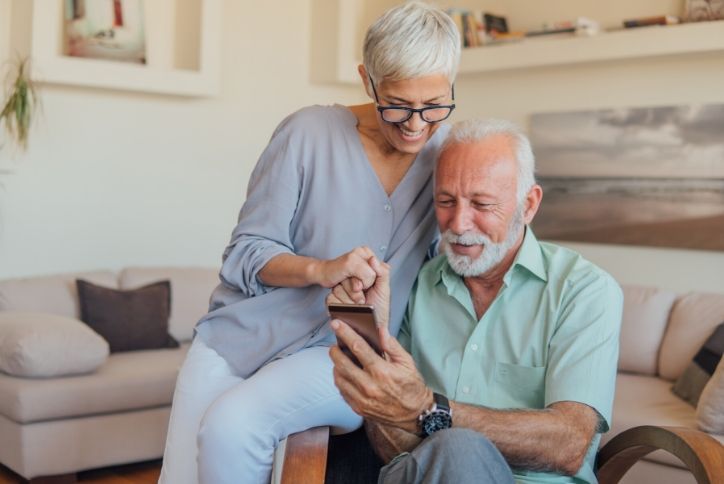 couple looking at homes