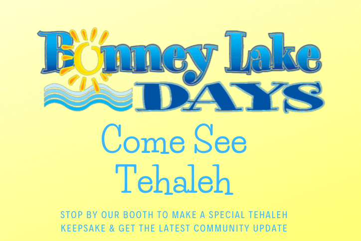 Bonney Lake Days flyer for Tehaleh.