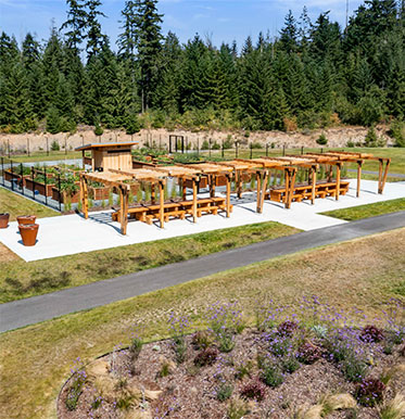 Outdoor amphitheater at Discovery Park in Tehaleh community Pierce County, WA