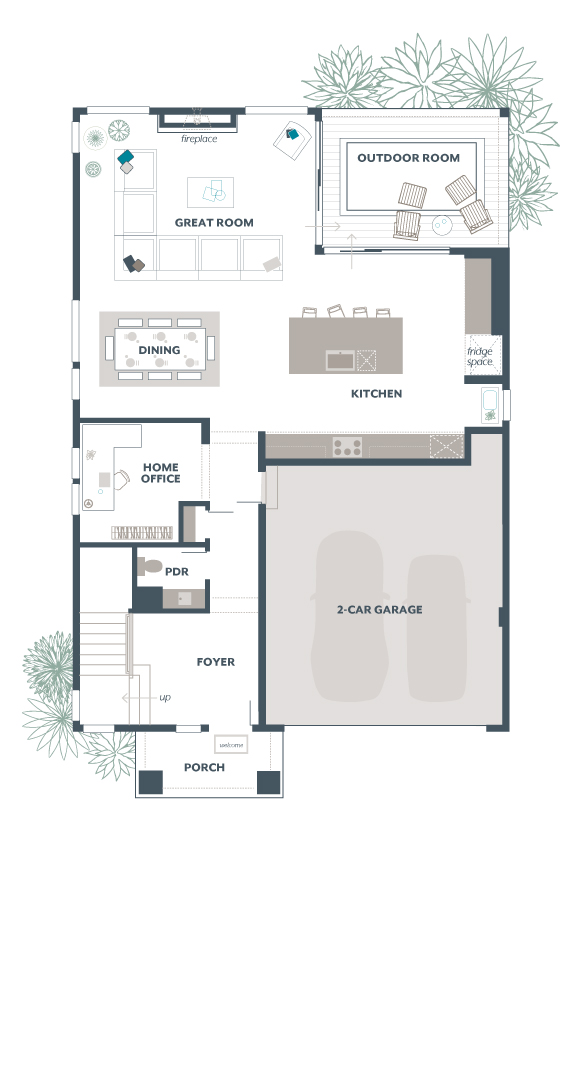 Nolina main floor floorplan