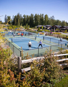 Pickleball courts amenity within the Tehaleh community in Bonney Lake, WA