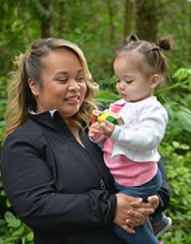Tehaleh community residents mother and daughter in Bonney Lake, WA