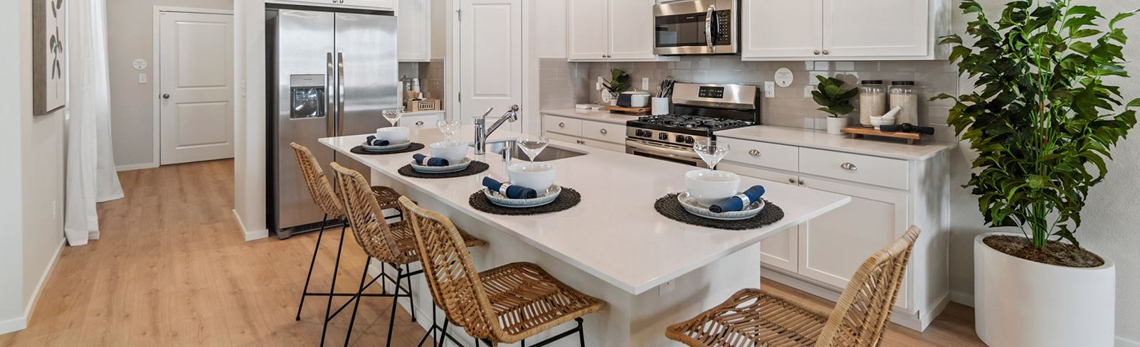 New home kitchen by Lennar Homes in Tehaleh Glacier Pointe Community