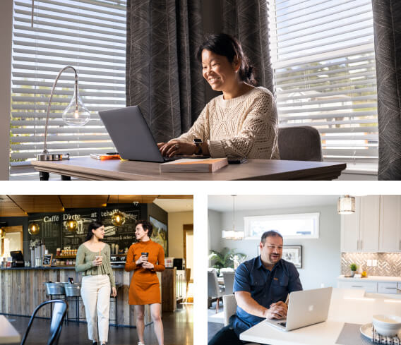 Image collage of employees in Tehaleh, a community located in Tacoma, Washington