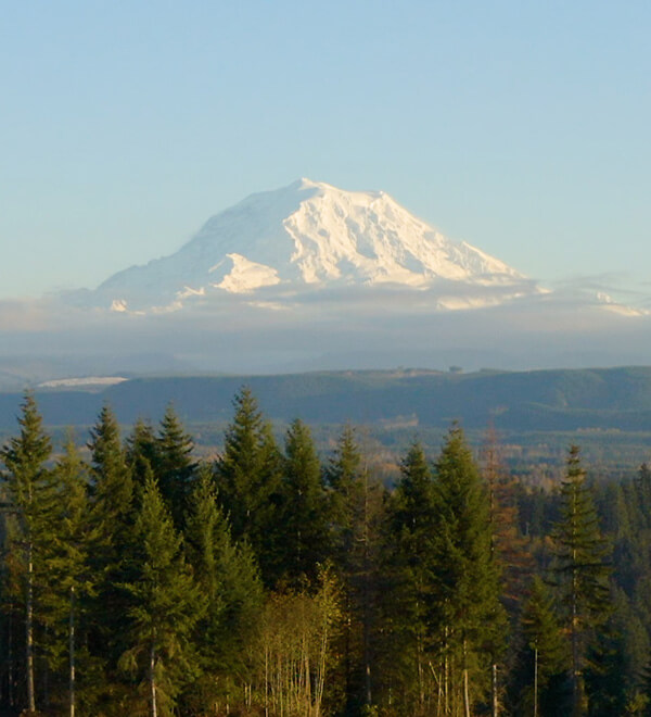 Tehaleh community with view of Mount Rainier in Bonney Lake Washington