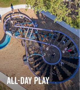 Tehaleh playground equipment aerial view