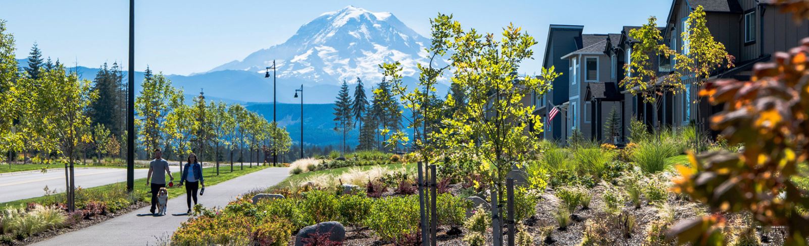 Mt Rainier view from Tehaleh community in Puget Sound, WA