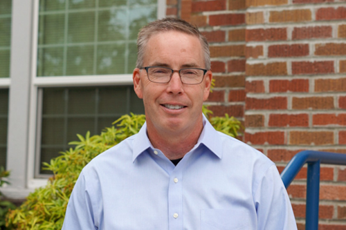 Ed Hatzenbeler, superintendent of Orting School District, poses for a photo.
