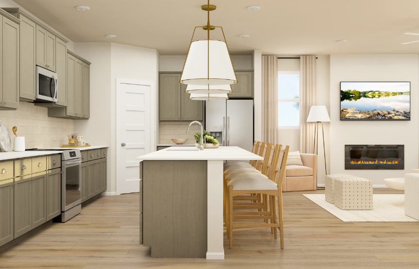 Cherry Kitchen And Great Room